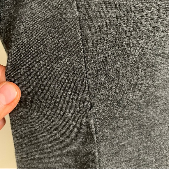 TRINA TURK Knit Lace Hem Charcoal Grey Dress - Picture 14 of 16